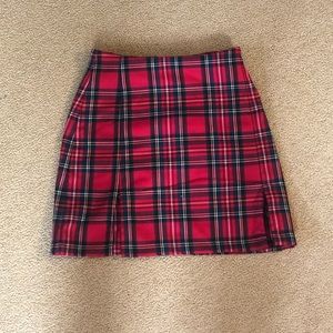 Plaid miniskirt